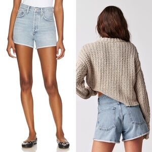 NWOT Agolde Dee High Rise Shorts Hazard 28